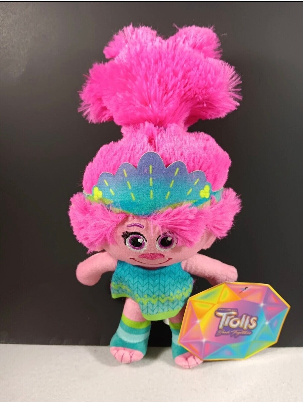 Trolls Band Together Queen Poppy Large 14 inches Plush Dreamworks Toy Doll NWT